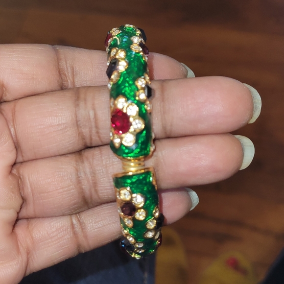 Kenneth Jay Lane Enamel Snake Bracelet - Picture 7 of 10